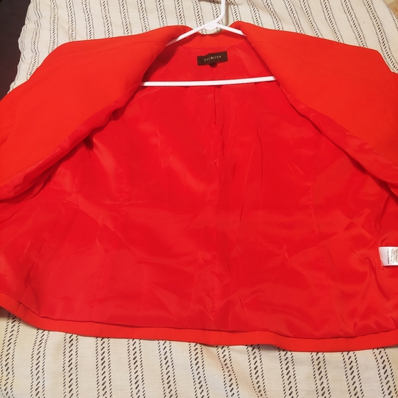 TALBOTS fire red🔥 open front blazer jacket! - Picture 13 of 15